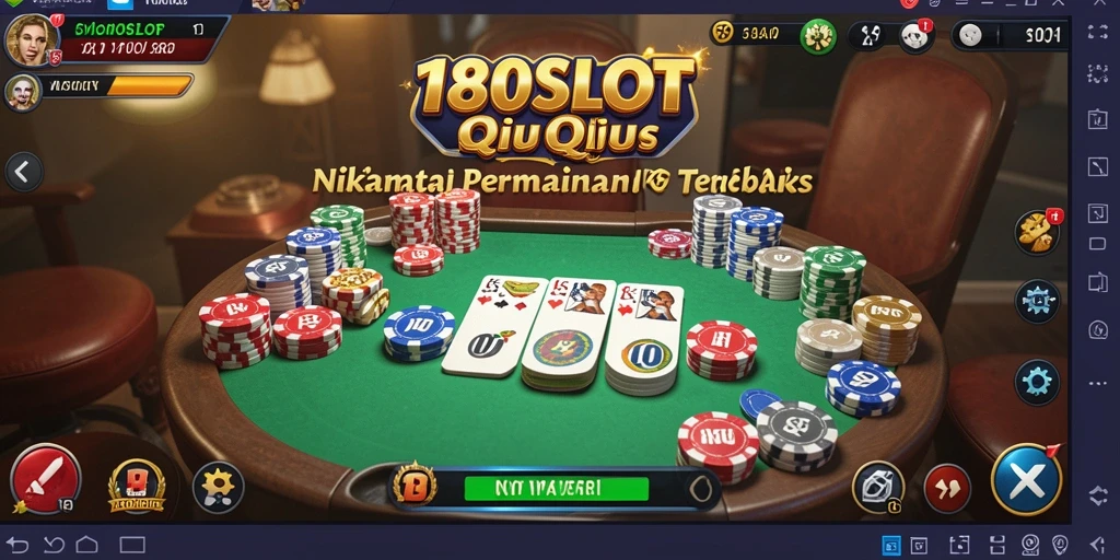 Tangkapan layar 180SLOT menampilkan aksi seru permainan QiuQiu.