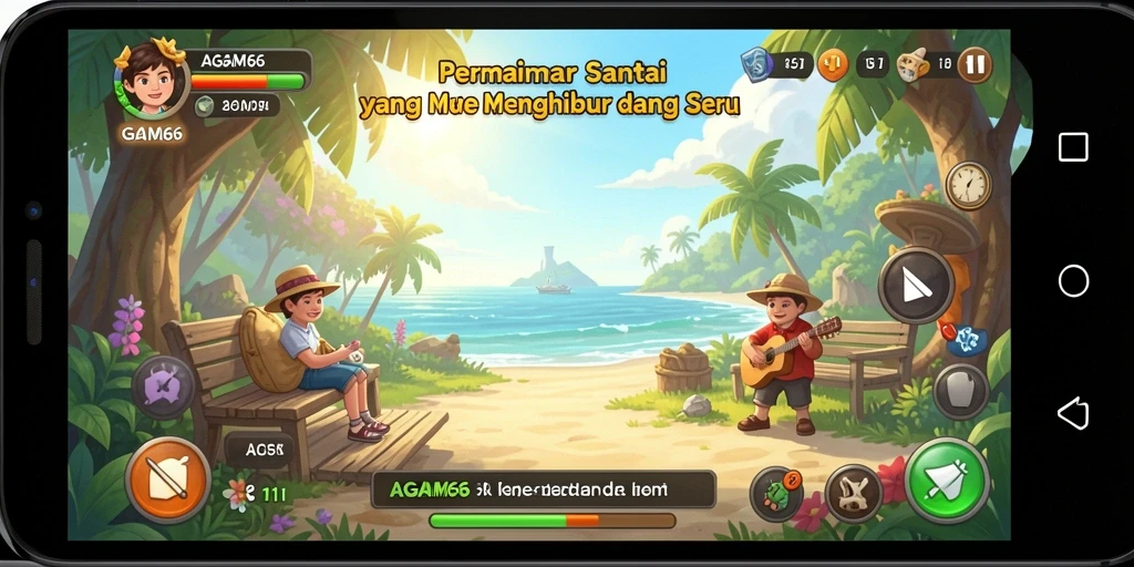 Screenshot AGAM66 menampilkan gameplay santai yang seru dan menghibur.