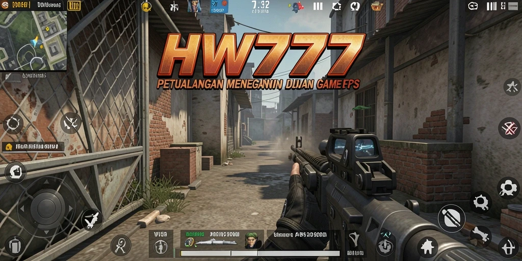 Gambaran gameplay HW777 yang mendebarkan di medan perang FPS.