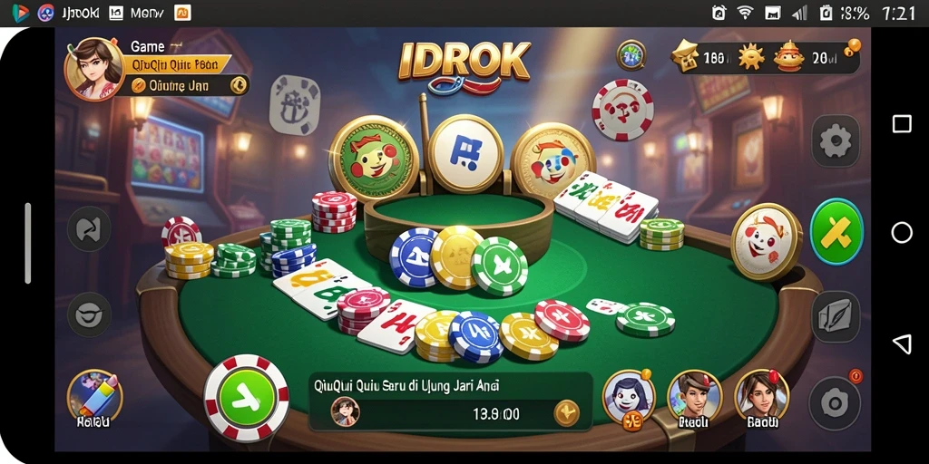 Tampilan gameplay seru IDROK yang penuh aksi.