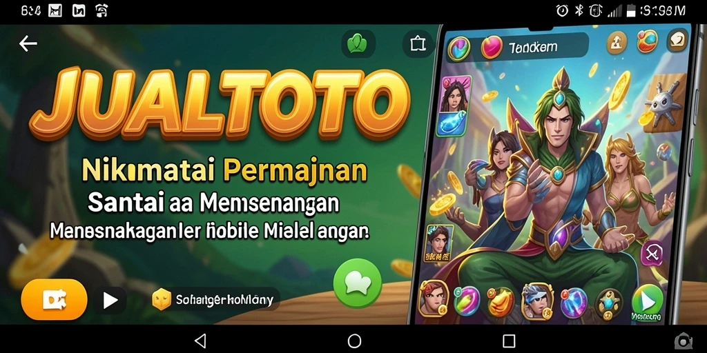 Tampilan menarik dari gameplay JUALTOTO yang seru dan menantang.