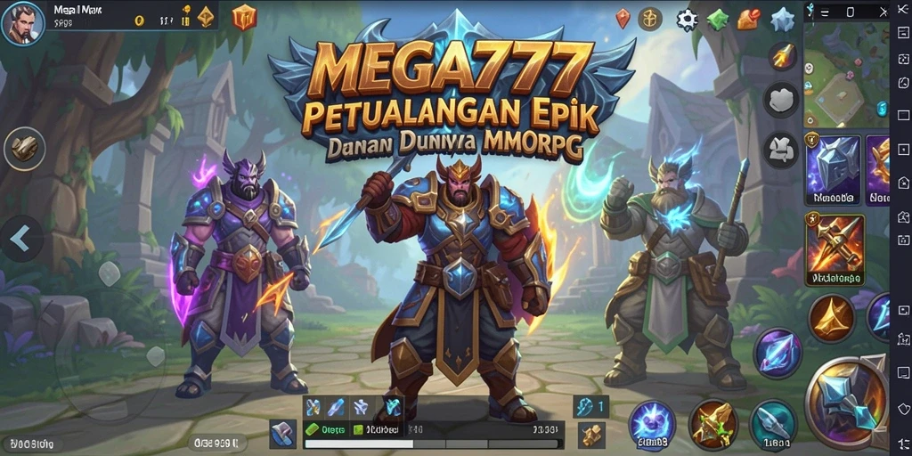 Screenshot gameplay MEGA777 yang menunjukkan aksi pertempuran seru.