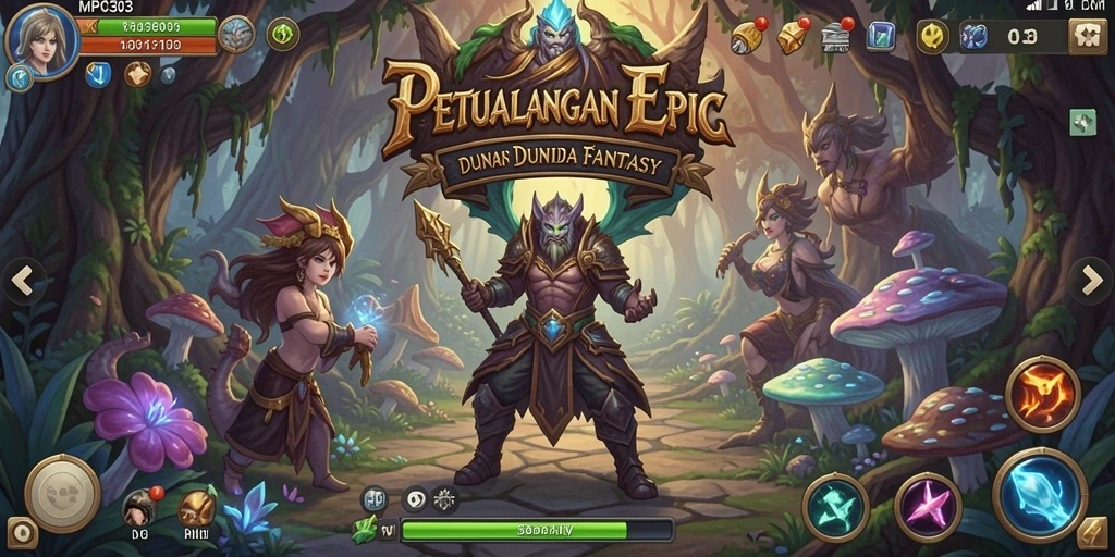 Screenshot gameplay MPO303 menunjukkan aksi bertempur yang epik dan menawan.