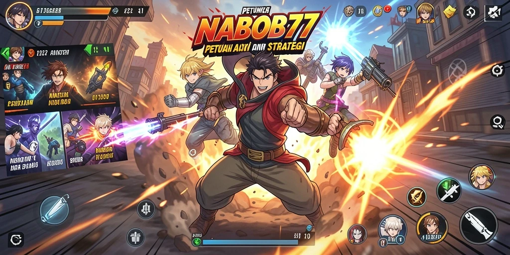 Tampilan gameplay NABOB77 yang menakjubkan dan penuh warna.