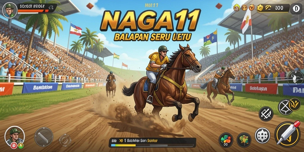 Tampilan gameplay racing NAGA11 yang seru dan mendebarkan.