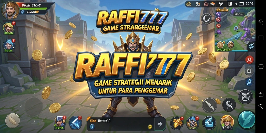 Screenshot RAFFI777 menampilkan momen menegangkan dalam gameplay strategi.