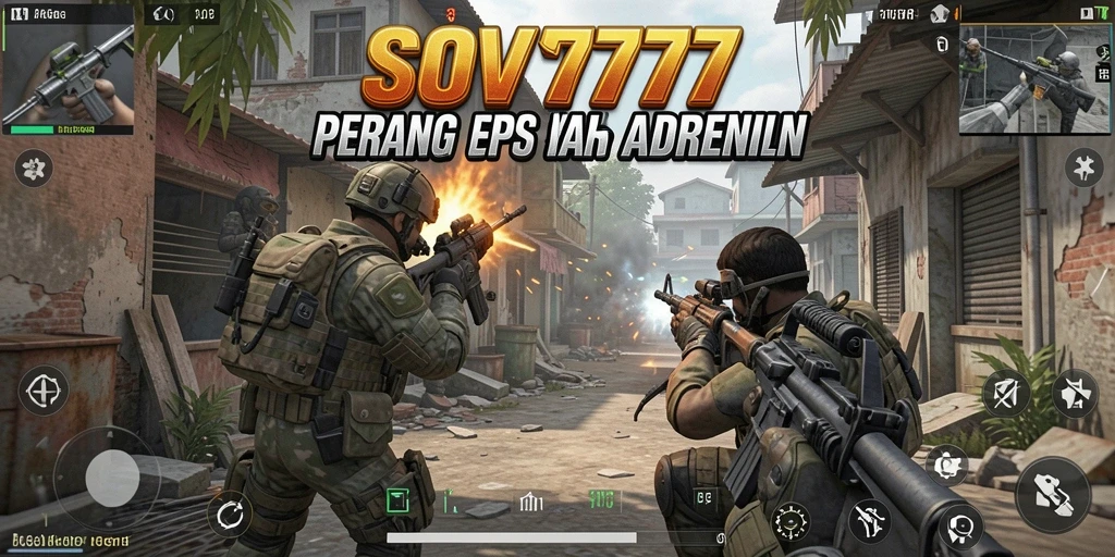Tangkapan layar gameplay SOV777 yang mendebarkan dengan aksi tembak-menembak intens.