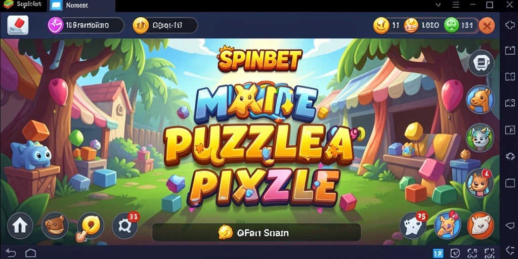 Tampilan gameplay seru dan tantangan puzzle di SPINBET.