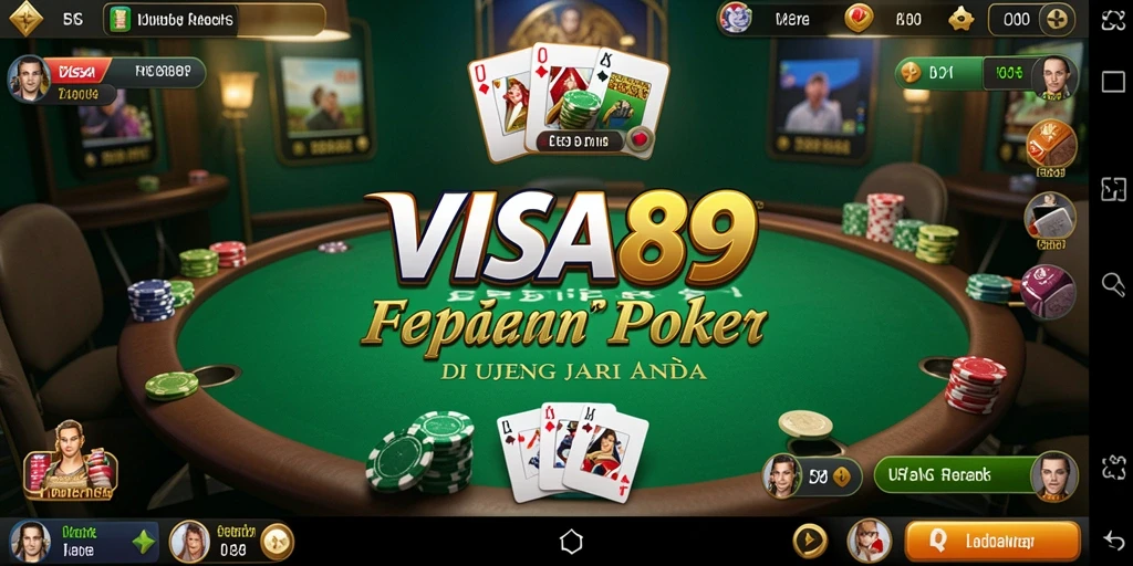 Tangkapan layar gameplay poker yang seru dan mendebarkan.